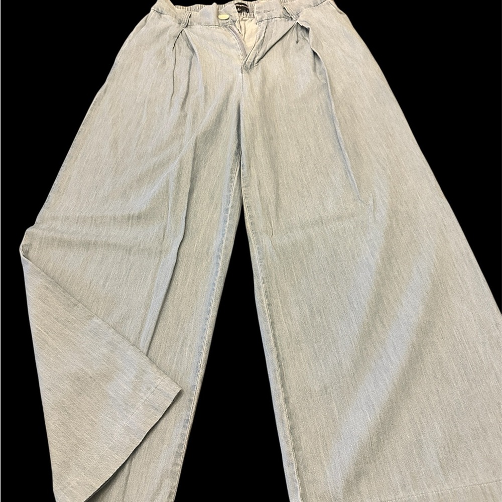 BCBGeneration Light Blue Denim Women’s Size Small High Rise Wide Leg Trouser